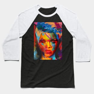 Luxe super pop art girl Baseball T-Shirt